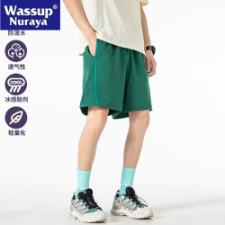 WASSUP NURAYA工裝短褲男夏季日系休閒寬松冰絲速乾青年五分中褲