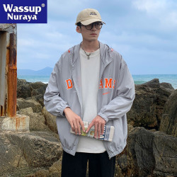 WASSUP NURAYA防曬衣男2025新款防紫外線戶外運動薄款情侶皮膚衣