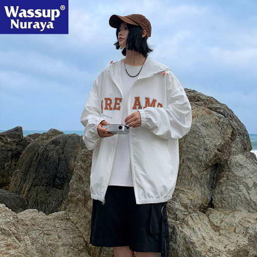 WASSUP NURAYA防曬衣男2025新款防紫外線戶外運動薄款情侶皮膚衣