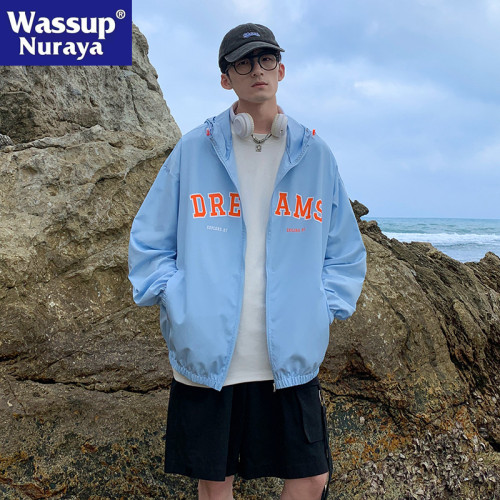WASSUP NURAYA防曬衣男2025新款防紫外線戶外運動薄款情侶皮膚衣