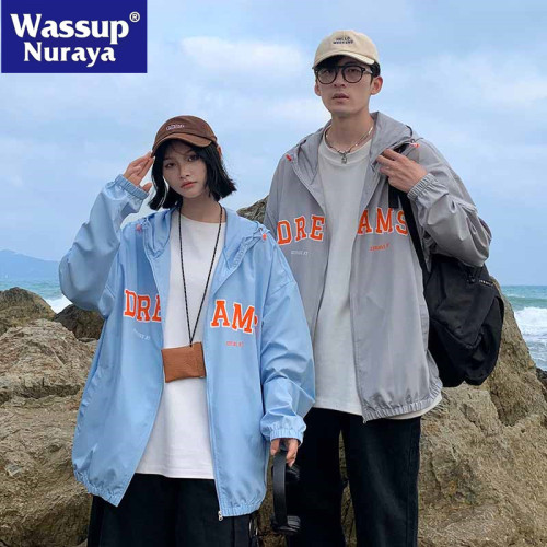 WASSUP NURAYA防曬衣男2025新款防紫外線戶外運動薄款情侶皮膚衣