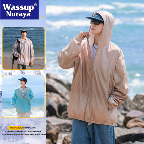 WASSUP NURAYA防曬衣男女2025春秋寬鬆休閒日常防紫外線連帽外套 WASSUP NURAYA防曬衣男女2025春秋寬鬆休閒日常防紫外線連帽外套
