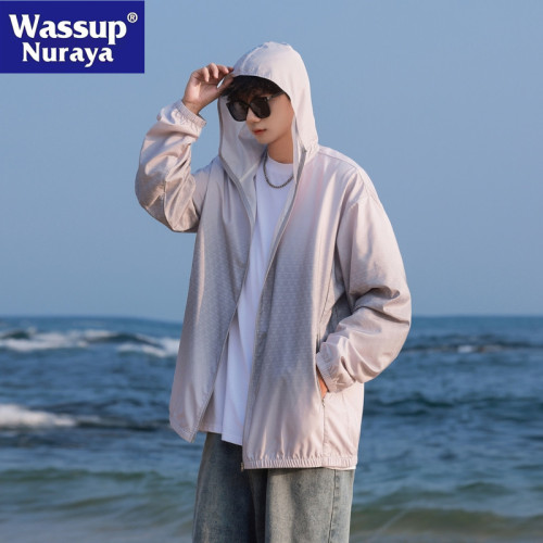 WASSUP NURAYA防曬衣男女2025春秋寬鬆休閒日常防紫外線連帽外套 WASSUP NURAYA防曬衣男女2025春秋寬鬆休閒日常防紫外線連帽外套