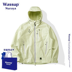 WASSUP NURAYA美式高街潮牌連帽沖鋒衣男女春秋季新款登山服外套