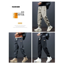 男士運動褲春秋季2025新款日系潮牌褲子男休閒束腳抽繩衛