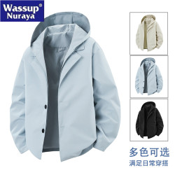 WASSUP Nuraya潮牌2025新款連帽夾克男士春秋季美式戶外機能外套