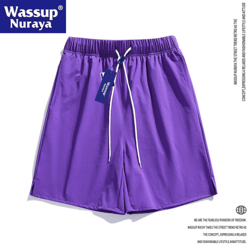 WASSUP Nuraya潮牌籃球褲男夏季美式速乾透氣短褲健身運動五分褲
