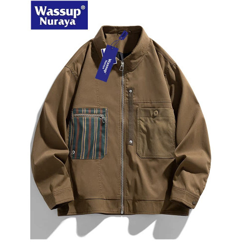 WASSUP Nuraya潮牌山系機能戶外三防沖鋒衣外套男寬鬆工裝夾克男