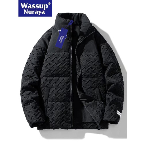 WASSUP Nuraya潮牌新國標90%白鴨絨男士立領羽絨服冬季棉衣外套男