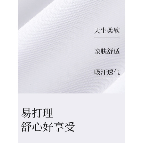 韓曼柯夏季白色短袖襯衫女蝴蝶結領2025新款修身職場面試正裝襯衣