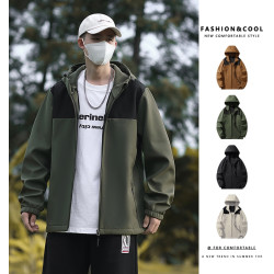 WASSUP NURAYA新款加絨沖鋒衣運動戶外休閒夾克男保暖秋冬外套