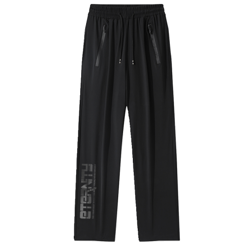 WASSUP Nuraya潮牌冰絲夏季薄款寬鬆直筒運動涼感休閒百搭長褲男