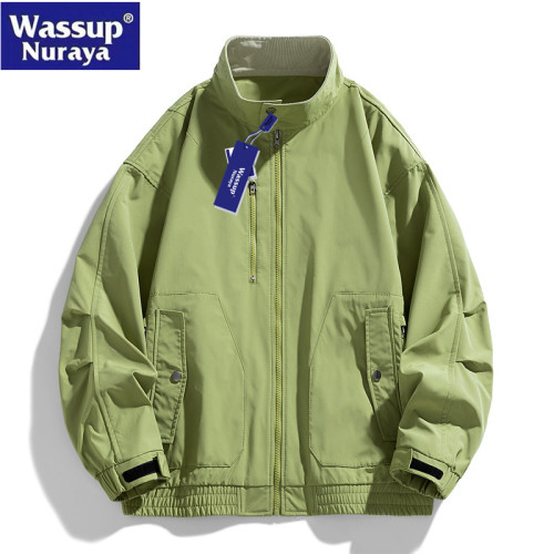 WASSUP Nuraya潮牌外套男春秋2025新款高級感休閒飛行員青年夾克