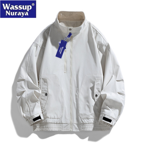 WASSUP Nuraya潮牌外套男春秋2025新款高級感休閒飛行員青年夾克