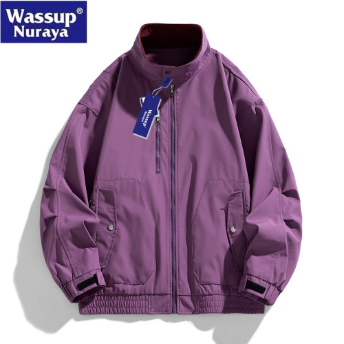 WASSUP Nuraya潮牌外套男春秋2025新款高級感休閒飛行員青年夾克
