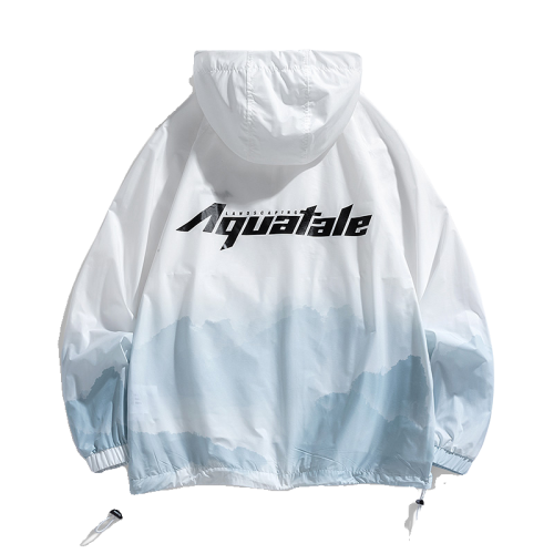 WASSUP Nuraya潮牌冰絲防曬衣男夏季戶外輕薄透氣UPF50+漸變外套