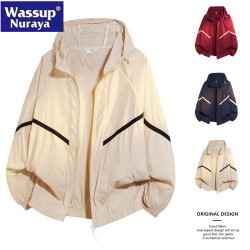 WASSUP Nuraya潮牌防曬衣男女夏季輕薄透氣UPF50+防紫外線皮膚衣