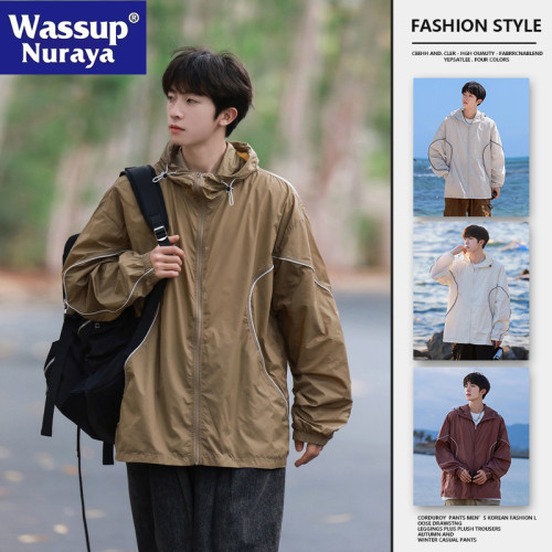 WASSUP NURAYA春夏新款男女同款UPF50+防紫外線時尚寬鬆防曬衣