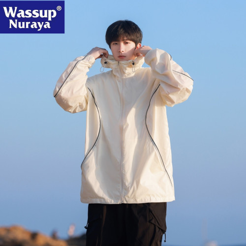 WASSUP NURAYA春夏新款男女同款UPF50+防紫外線時尚寬鬆防曬衣