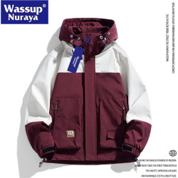 WASSUP Nuraya潮牌2024春季新款夾克男工裝風衣山系青年情侶外套
