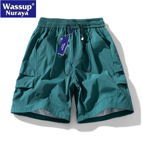 WASSUP Nuraya潮牌2025夏季新款工裝褲男寬鬆冰感短褲五分休閒褲