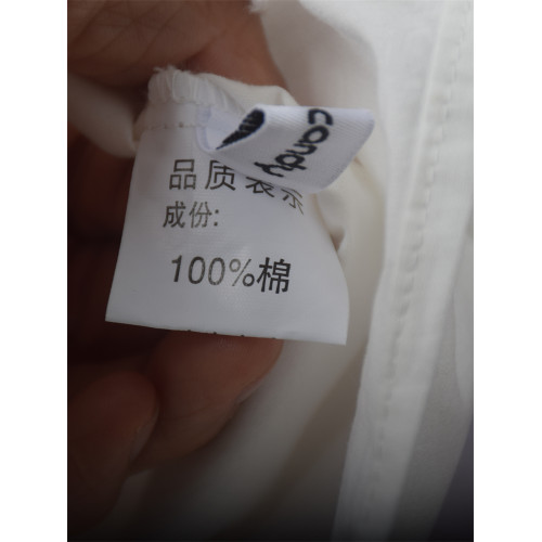 日系軟妹復古風琴褶重工刺綉花娃娃領寬松純棉短袖白襯衫上衣少女