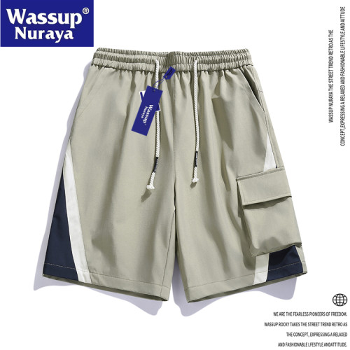 WASSUP Nuraya潮牌美式工裝短褲男款夏季新款休閒運動五分沙灘褲