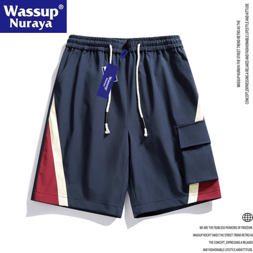 WASSUP Nuraya潮牌美式工裝短褲男款夏季新款休閒運動五分沙灘褲