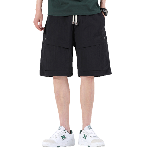 WASSUP NURAYA2024夏季新款工裝褲冰絲日系五分褲休閒褲潮流短褲