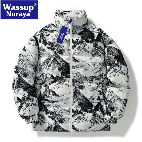 WASSUP Nuraya潮牌棉衣男冬款2024新款立領麵包服男寬鬆棉服外套