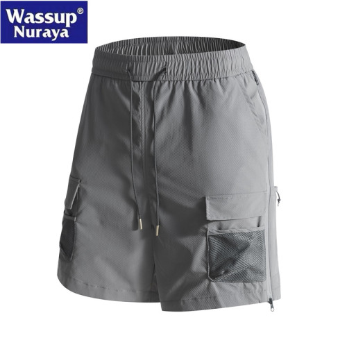 WASSUP Nuraya潮牌2025戶外男夏工裝口袋寬松休閒透氣速乾五分褲