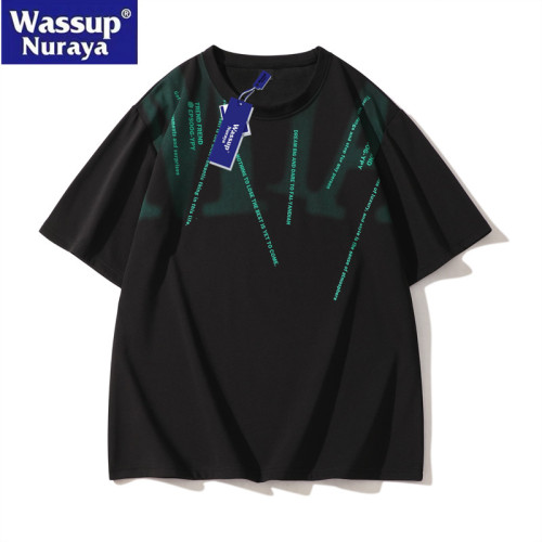 WASSUP Nuraya潮牌青少年短袖t恤男夏季2025新款學生帥氣夏裝上衣