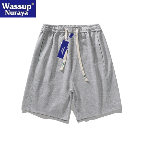 WASSUP Nuraya潮牌休閒短褲男夏季五分直筒青少年學生寬松運動褲