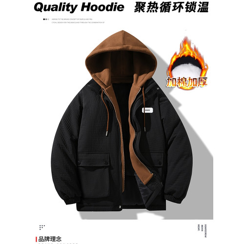 WASSUP Nuraya潮牌燈芯絨棉衣男士外套冬季情侶連帽棉襖羽絨棉服