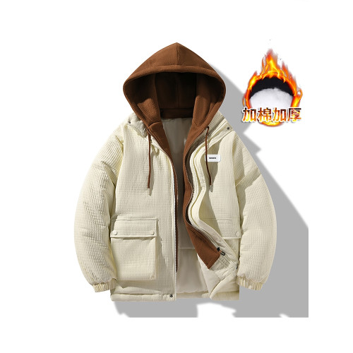 WASSUP Nuraya潮牌燈芯絨棉衣男士外套冬季情侶連帽棉襖羽絨棉服