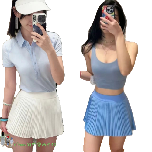 多色/新品~From LL風琴裙運動百褶網球裙Varsty Pleatd短裙子