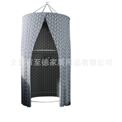圓形洗澡浴罩浴帳成人寶寶加厚保溫保暖冬天浴簾收攏快三拉鍊