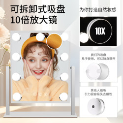 隔開鏡用關鍵詞化妝鏡方形大中小號隨身美妝補妝梳妝公主鏡復古鏡