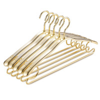 10隻裝家用衣架太空鋁合金衣掛防滑無痕加厚衣架子晾衣服衣撐