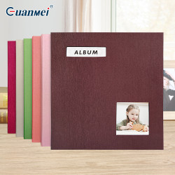 廣美創意布面photoalbum可愛兒童成長紀念冊18寸自粘相冊覆膜diy