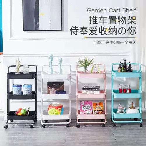 小推車置物架嬰兒用品多層廚房手收納衛生間可移動帶輪零食儲物架