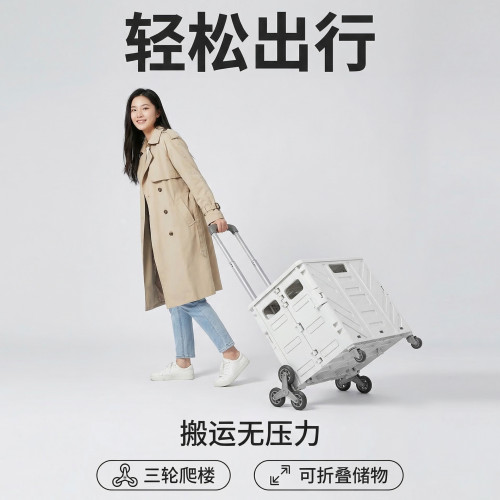 買菜小拉車小推車折疊購物車家用手拉車小拖車野餐車拿快遞可爬梯