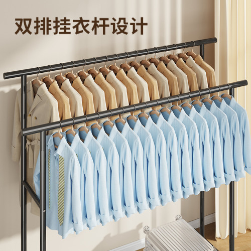 簡易衣架落地臥室掛衣架陽台曬衣服架家用掛衣晾衣桿宿舍曬衣服架