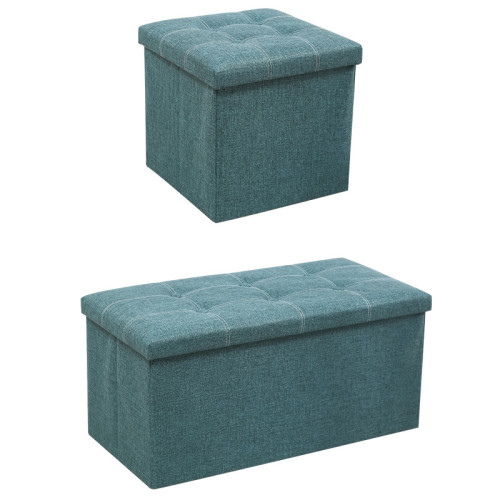 居家棉麻收納凳儲物凳多功能折曡收納箱換鞋凳坐人墊腳長條收納凳 居家棉麻收納凳儲物凳多功能折曡收納箱換鞋凳坐人墊腳長條收納凳