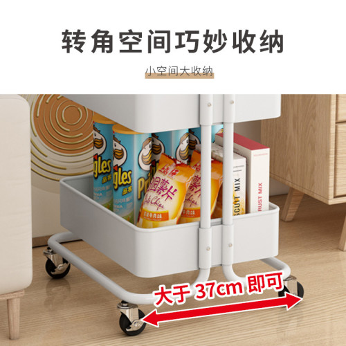 家用小推車置物架廚房零食儲物架嬰兒玩具收納架可移動整理架