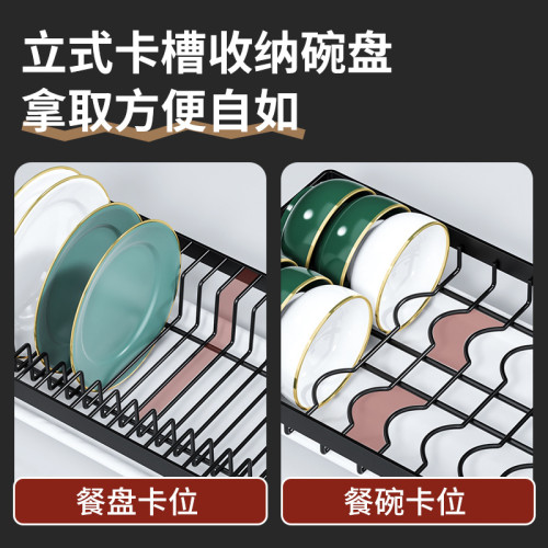 廚房置物架碗碟碗盤收納架瀝水架家用多功能放碗架碗櫃碗筷收納盒