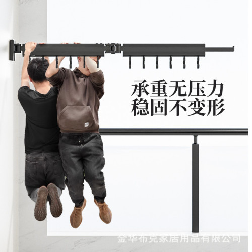 可折曡隱形晾衣架陽台吸盤晾衣架窗外壁掛式室外曬衣架家用晾衣桿