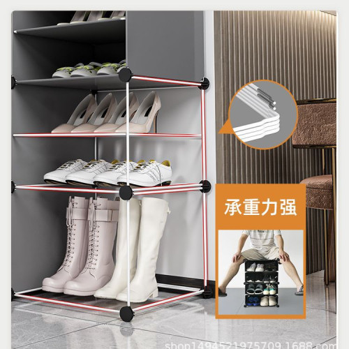 簡約現代玄關客廳家居簡易收納鞋櫃防塵鞋靴可用放門口