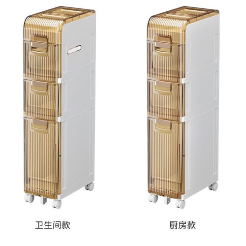 家用夾縫收納廚房調料收納架衛生間紙巾收納多用途抽屜式縫隙儲物