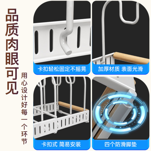 可伸縮家用萬能鍋蓋架 廚房台面鍋具置物架櫥櫃鍋架碗碟架收納架